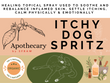 Itchy Dog Spritz, amber glass spray bottle