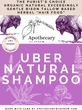 Uber Natural Shampoo - Organic Herbs, Bison Tallow & EOs "Hair Food", 8 fl oz bottle